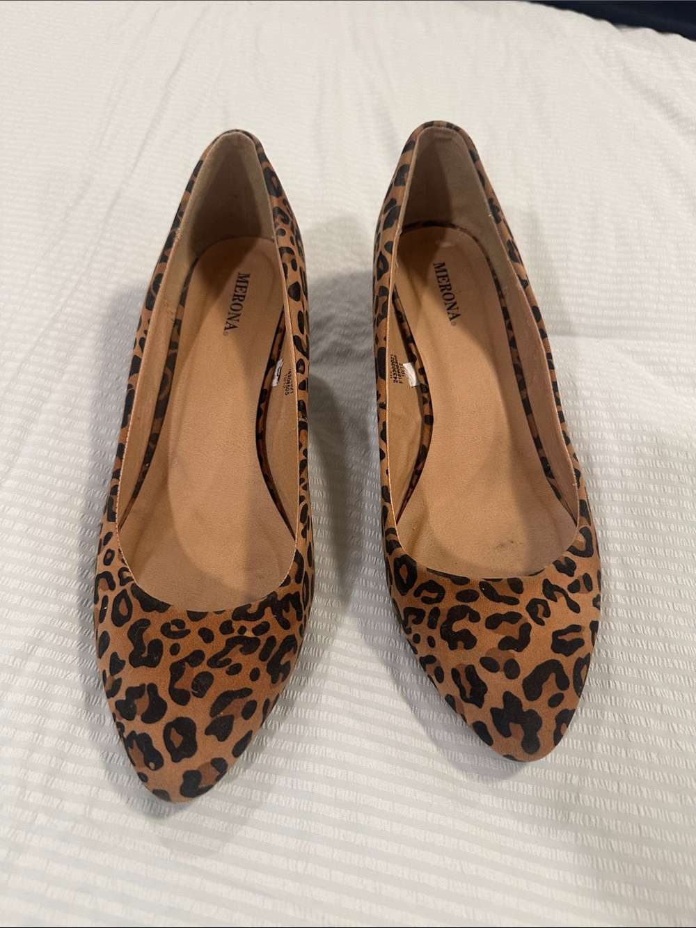 Merona Leopard-Print Pointed low heel in Brown and Black